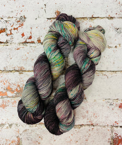 Superwash Merino Nylon Titanium Sock Yarn, 100g/3.5oz, One of a Kind