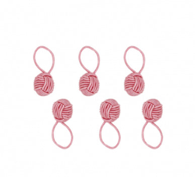 HiyaHiya Pink Yarn Ball Stitch Markers