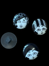 Load image into Gallery viewer, Art Deco Style Button Set, 23mm

