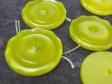 Load image into Gallery viewer, Vintage French Yellow Buttons, 25mm
