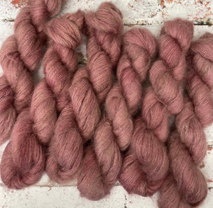 Superwash Kid Mohair Silk Lace Yarn, 50g, 420m, Rosebud