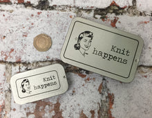 Load image into Gallery viewer, Notions Tin, Knit Happens
