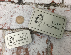 Notions Tin, Knit Happens