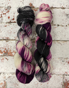 Superwash Merino Nylon Titanium Sock Yarn, 100g/3.5oz, Storm in a Teacup