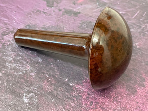 Vintage Mottled Brown Darning Mushroom