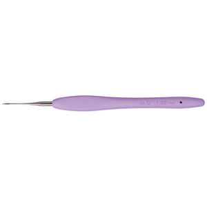 Clover Amour Steel Crochet Hook, sizes 1mm-1.75mm