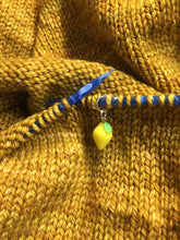 Load image into Gallery viewer, Lemon Charm Progress Keeper Stitch Marker
