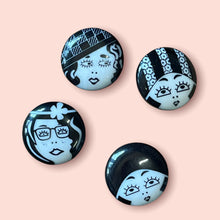 Load image into Gallery viewer, Art Deco Style Button Set, 23mm
