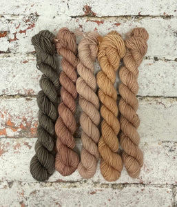 Minis Sock Set, Merino/Nylon, 100g, The Subtles