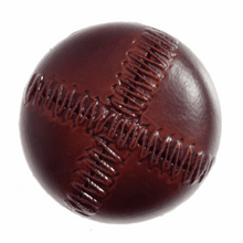 Load image into Gallery viewer, Imitation Leather Stitched Look Buttons, Red Brown, 23mm

