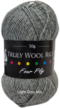 Load image into Gallery viewer, Cygnet Truly Wool Rich 4ply, 50g
