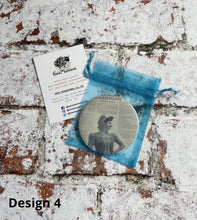 Load image into Gallery viewer, Vintage Knitting and Crochet Pattern Pocket Mirror
