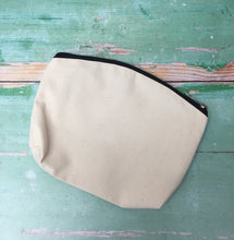 Load image into Gallery viewer, I Crochet So I Don’t Kill People Cotton Canvas Notions Pouch

