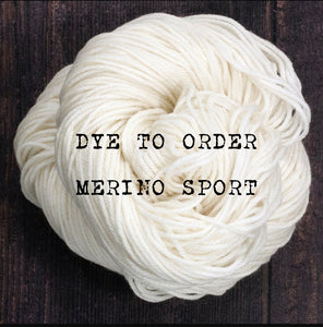Dye to order - Merino Sport