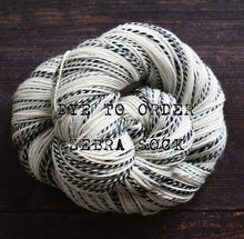 Load image into Gallery viewer, Dye to order - Zebra Sock
