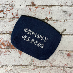 Crochet Mabobs Denim Indigo Notions Pouch
