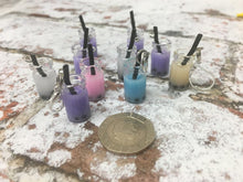 Load image into Gallery viewer, Bubble Tea Charm Progress Keeper Stitch Marker
