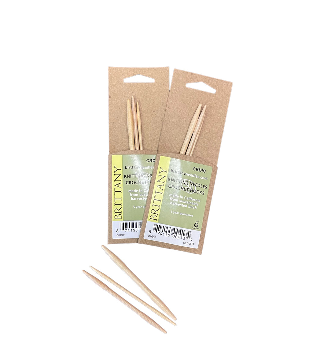 Brittany Cable Needles, set of 3