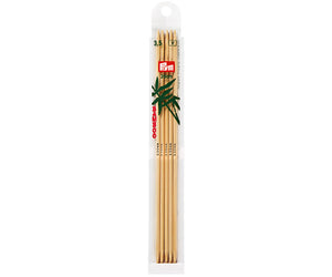 Prym Double Pointed Bamboo Needles, 2.0m-4.0mm, 15cm and 20cm