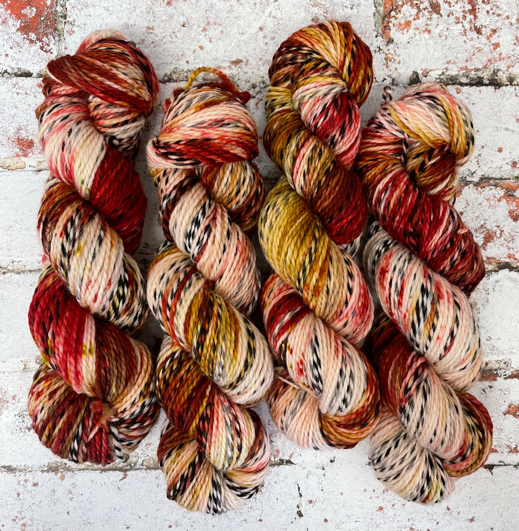 Superwash Zebra DK/Light Worsted Yarn Wool, 100g/3.5oz, Piano Wire
