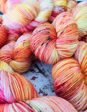 Load image into Gallery viewer, Superwash Merino Nylon Titanium Sock Yarn, 100g/3.5oz, That’s My Peach
