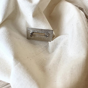 Resting Knit Face Enamel Pin