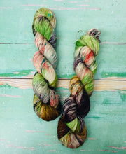 Load image into Gallery viewer, Superwash Merino Single Ply Fingering Yarn, 100g/3.5oz, That’s Gossip
