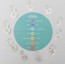 Load image into Gallery viewer, KnitPro The Mindful Collection: Stitch Markers: Chakra: Sterling Silver Plated
