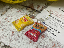 Load image into Gallery viewer, Potato Chips/Crisps Charm Progress Keeper Stitch Marker Set
