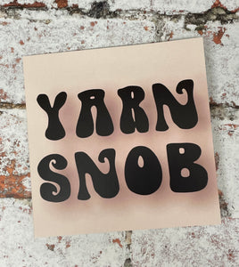 Yarn Snob, Greetings Card