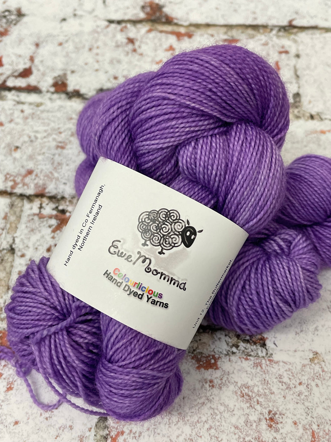 Superwash Merino Nylon Titanium Sock Yarn, 50g, Lilac
