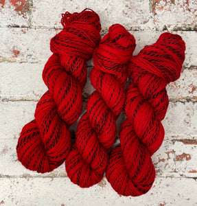 Superwash Zebra 4 Ply Fingering Yarn, 100g/3.5oz, Bloody Mary