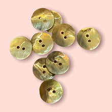 Load image into Gallery viewer, Light Gold Mother of Pearl Shell Buttons, 20mm
