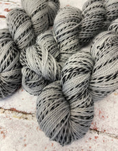 Load image into Gallery viewer, Superwash Zebra 4 Ply Fingering Yarn, 100g/3.5oz, Fade to Grey
