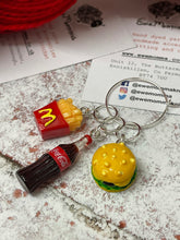 Load image into Gallery viewer, Fast Food Progress Keeper Stitch Markers Set
