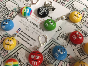 M&Ms Candy Charm Progress Keeper Stitch Marker