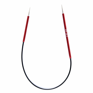 KnitPro Zing Fixed Circular Knitting Needles 25cm, Sizes 2mm - 5mm
