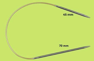 Addi Sock Wonder Fixed Circular Knitting Needles 25cm, Sizes 3.5mm - 5mm