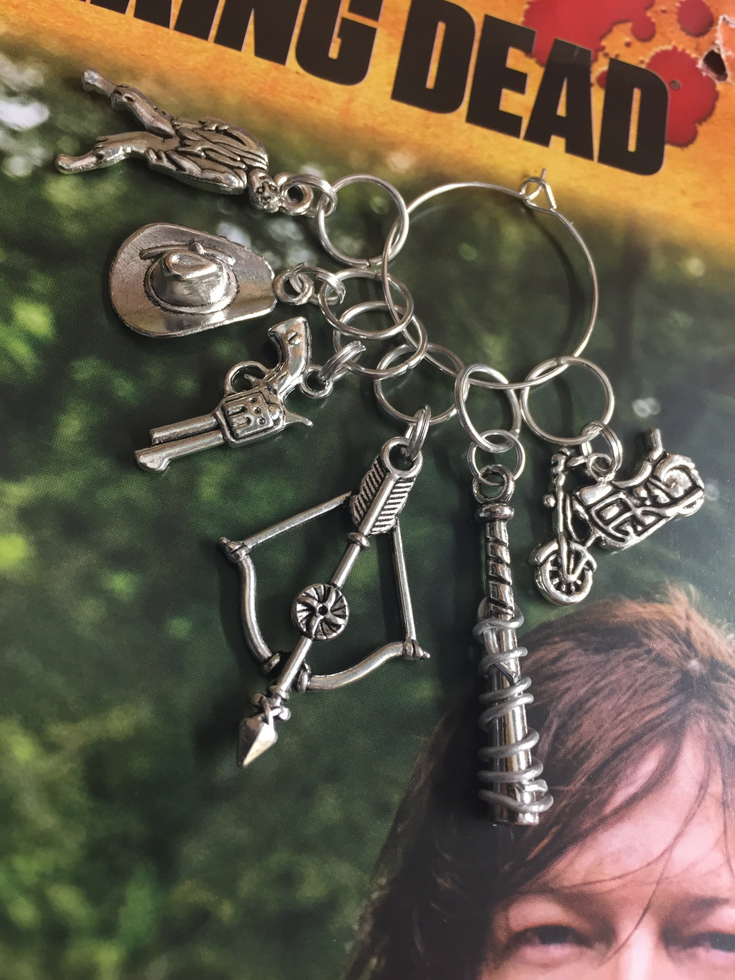 Set of 6 The Walking Dead Inspired Stitch Markers