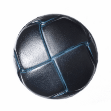 Load image into Gallery viewer, Imitation Leather Buttons, Navy, 23mm

