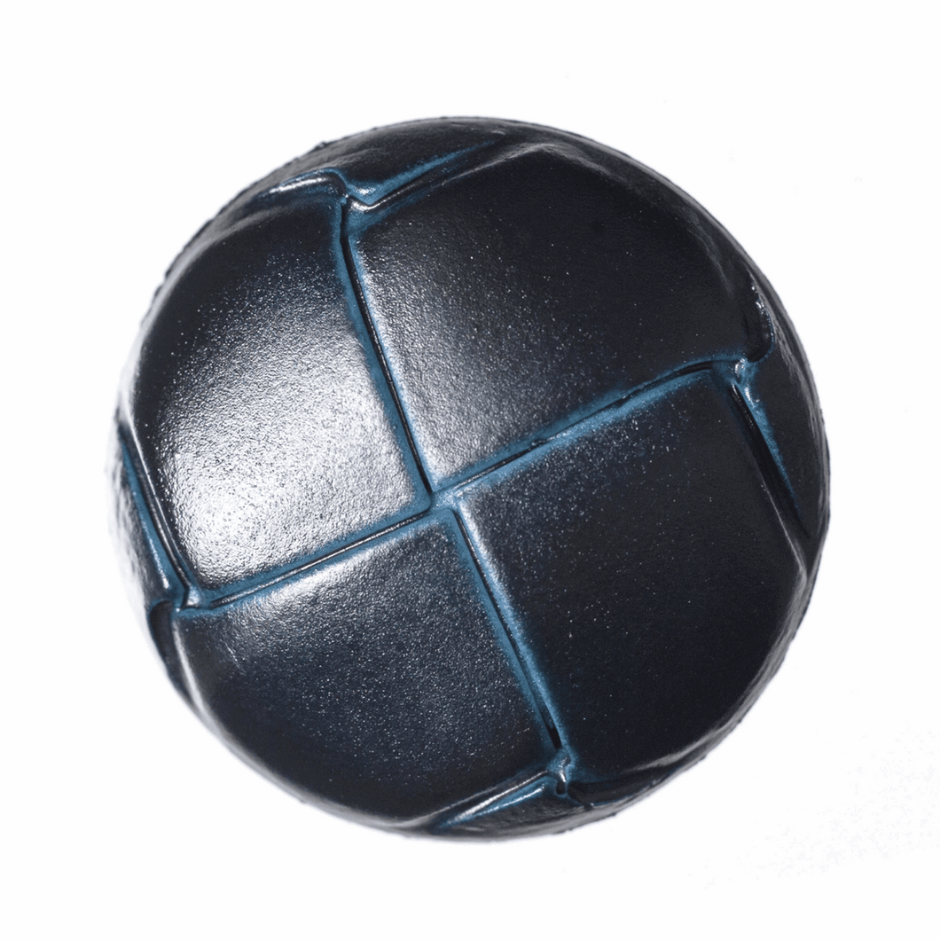 Imitation Leather Buttons, Navy, 23mm