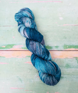 Superwash Bluefaced Leicester Nylon Ultimate Sock Yarn, 100g/3.5oz, Ship of Fools
