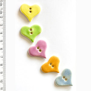 Pastel Hearts Button set