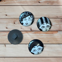 Load image into Gallery viewer, Art Deco Style Button Set, 23mm
