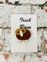 Load image into Gallery viewer, Vintage Tweed Irish Ram Brooch
