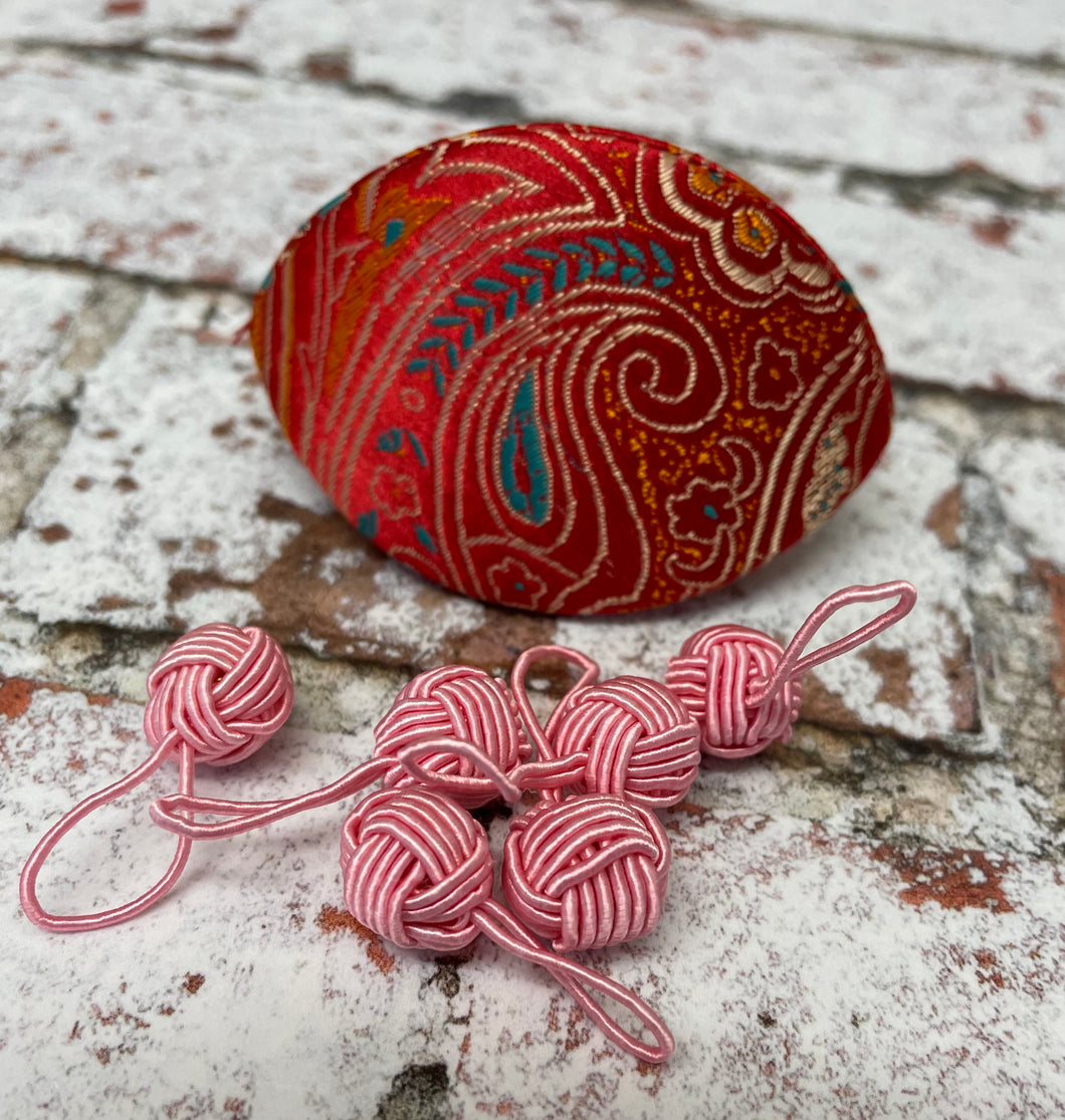 HiyaHiya Dumpling Case and Pink Stitch Markers Set