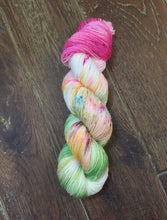Load image into Gallery viewer, Superwash Bluefaced Leicester Nylon Ultimate Sock Yarn, 100g/3.5oz, Look at the Flowers
