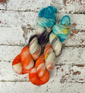 Superwash Merino Nylon Titanium Sock Yarn, 100g/3.5oz, Just Dunk Me
