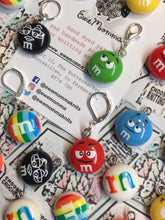 Load image into Gallery viewer, M&amp;Ms Candy Charm Progress Keeper Stitch Marker

