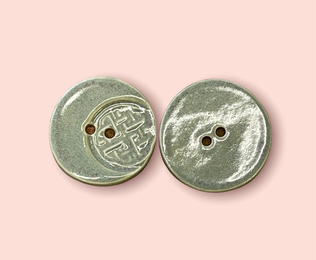 Celtic Knot Ceramic Buttons, 33mm